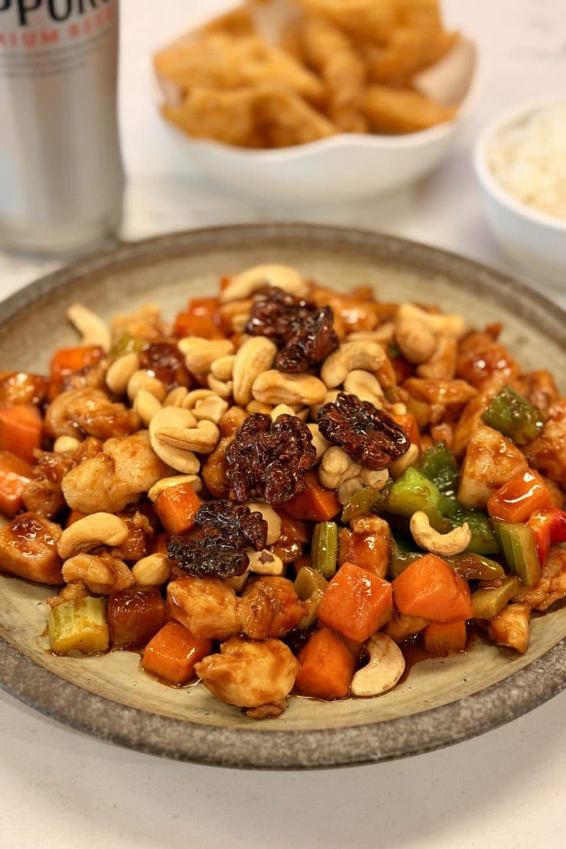 Three Nut Chicken at Lotus Restaurant