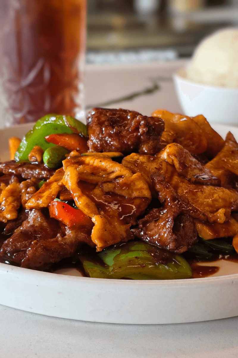 Chicken & Steak Hunan Style at Lotus Restaurant