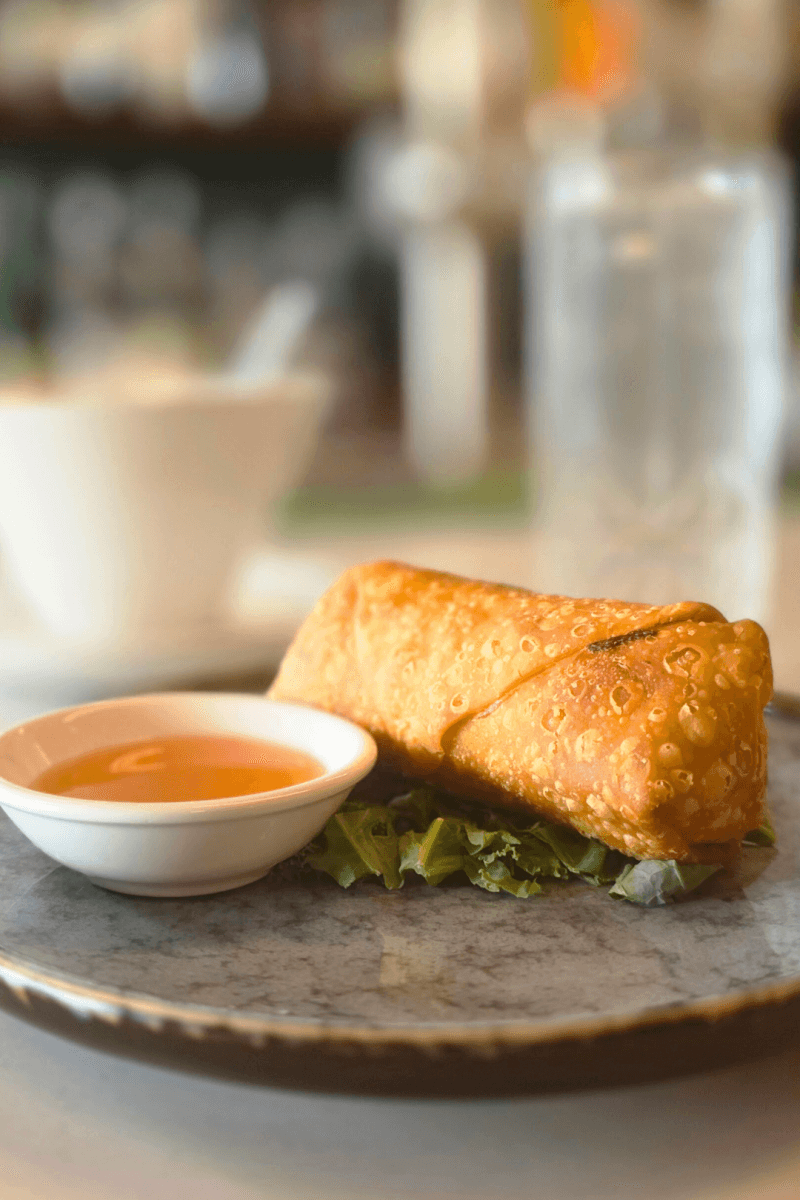 Roast Pork Egg Roll at Lotus Restaurant