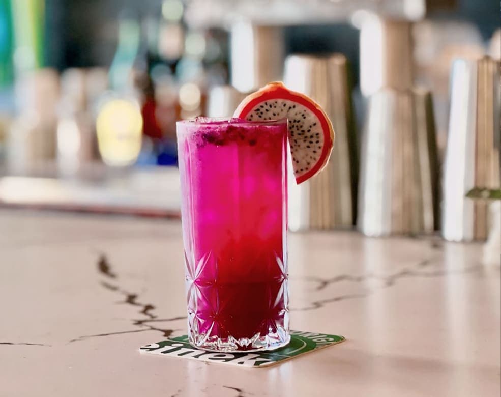 A cocktail at Lotus